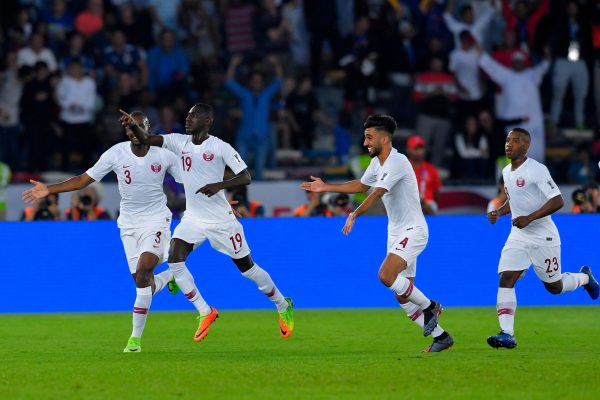 الهدف الأول لمنتخب قطر ضد اليابان بنهائي كأس آسيا
