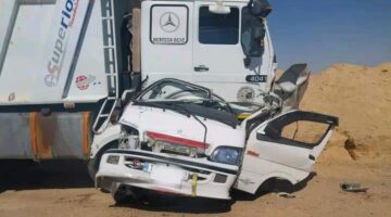 وفاة سائق ميكروباص.. حادث تصادم مروع في المنوفية (صور)