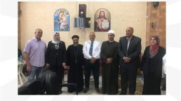 وفد من وزارة العمل يزور كنيسة موسى النبي بجنوب سيناء